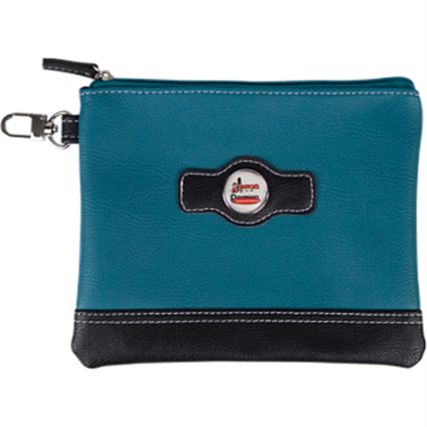Two Tone Zipper Valuables Pouch - Two Tone Zipper Valuables Pouch - Image 1 of 4