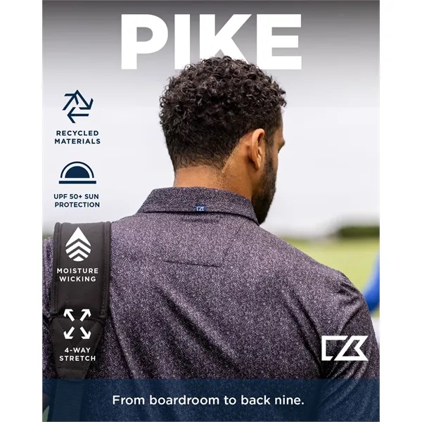 Cutter & Buck Pike Recycled Lattice Print Mens Big & Tall...