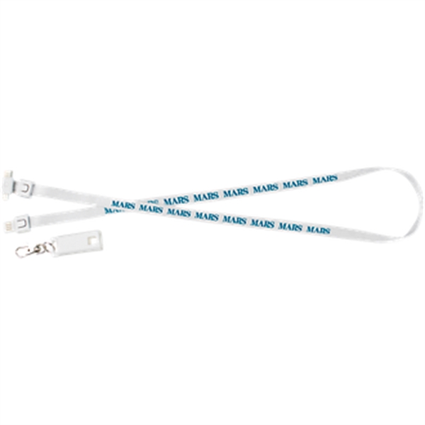 Custom 3-in-1 USB Charging Cable Lanyard