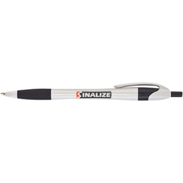Custom White Pen With Colored Gripper