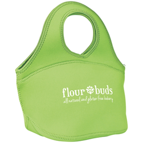 Custom Easy Carry Zippered Neoprene Lunch Bag