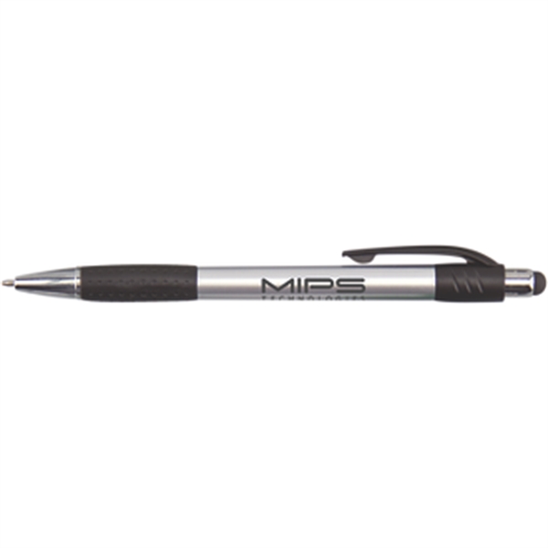 Silver Stylus Pen w/ Metallic Accents - Silver Stylus Pen w/ Metallic Accents - Image 8 of 8