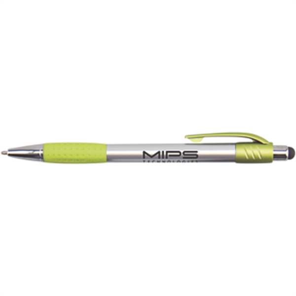 Silver Stylus Pen w/ Metallic Accents - Silver Stylus Pen w/ Metallic Accents - Image 2 of 8