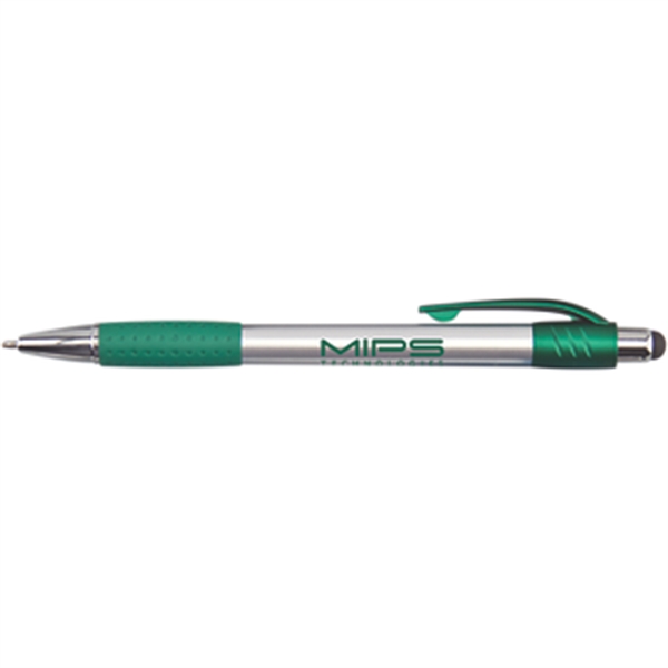 Silver Stylus Pen w/ Metallic Accents - Silver Stylus Pen w/ Metallic Accents - Image 3 of 8