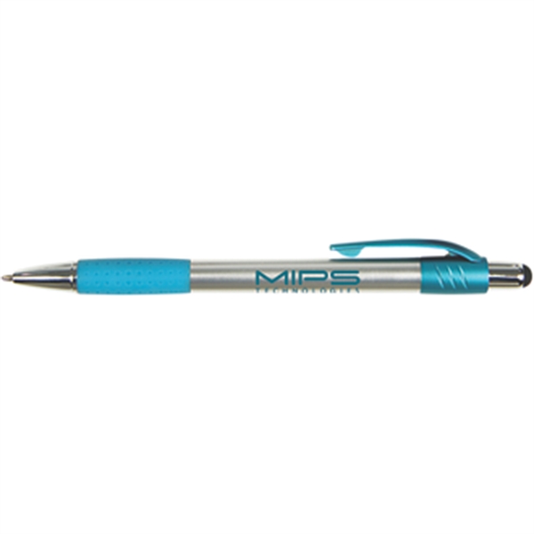 Silver Stylus Pen w/ Metallic Accents - Silver Stylus Pen w/ Metallic Accents - Image 4 of 8