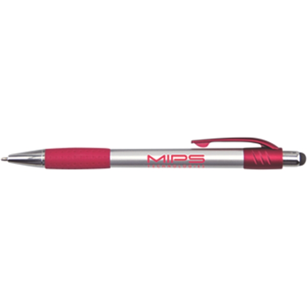 Silver Stylus Pen w/ Metallic Accents - Silver Stylus Pen w/ Metallic Accents - Image 7 of 8