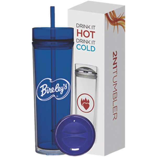 16 oz Tube Tumbler Hot  Cold Gift Set - 16 oz Tube Tumbler Hot  Cold Gift Set - Image 2 of 2