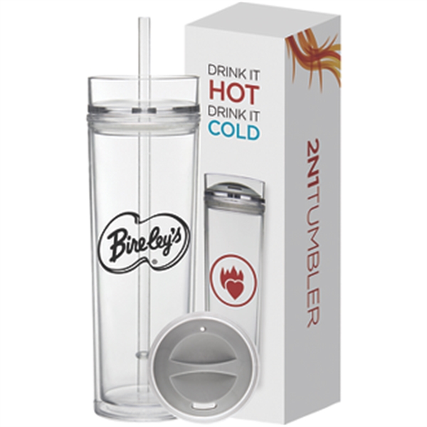 16 oz Tube Tumbler Hot  Cold Gift Set - 16 oz Tube Tumbler Hot  Cold Gift Set - Image 1 of 2
