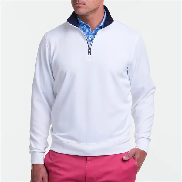 Fairway & Greene Men's "Caves" Tech Quarter-Zip Pullover