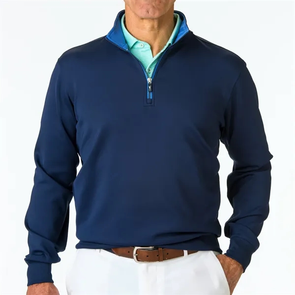 Fairway & Greene Men's "Caves" Tech Quarter-Zip Pullover
