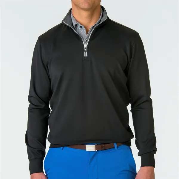 Fairway & Greene Men's "Caves" Tech Quarter-Zip Pullover