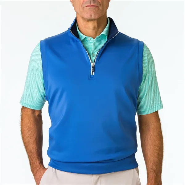 Fairway & Greene Men's "Caves" Tech Quarter-Zip Vest
