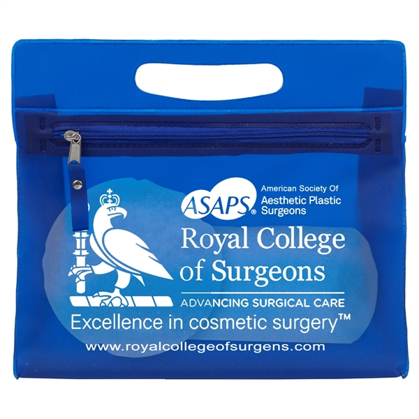 Zipper Vinyl Travel, Vanity and Accessories Pouch