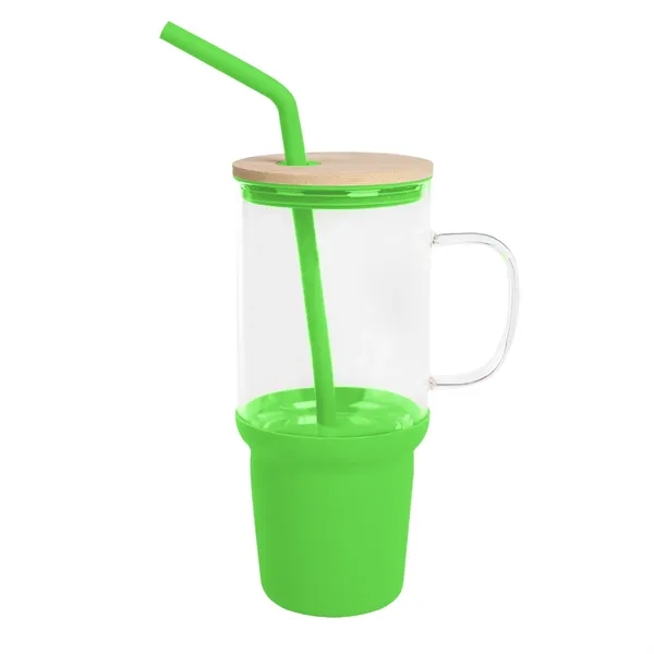32 Oz. Evelyn Glass Tumbler With Handle
