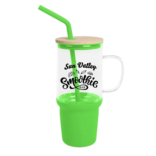 32 Oz. Evelyn Glass Tumbler With Handle
