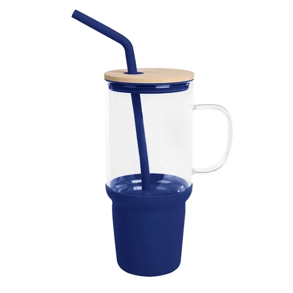 32 Oz. Evelyn Glass Tumbler With Handle