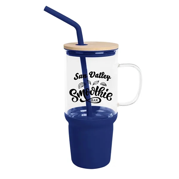 32 Oz. Evelyn Glass Tumbler With Handle