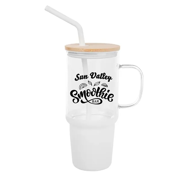 32 Oz. Evelyn Glass Tumbler With Handle