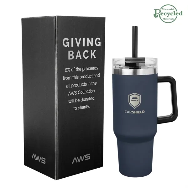 40 Oz. AWS intrepid Recycled Stainless Steel Tumbler