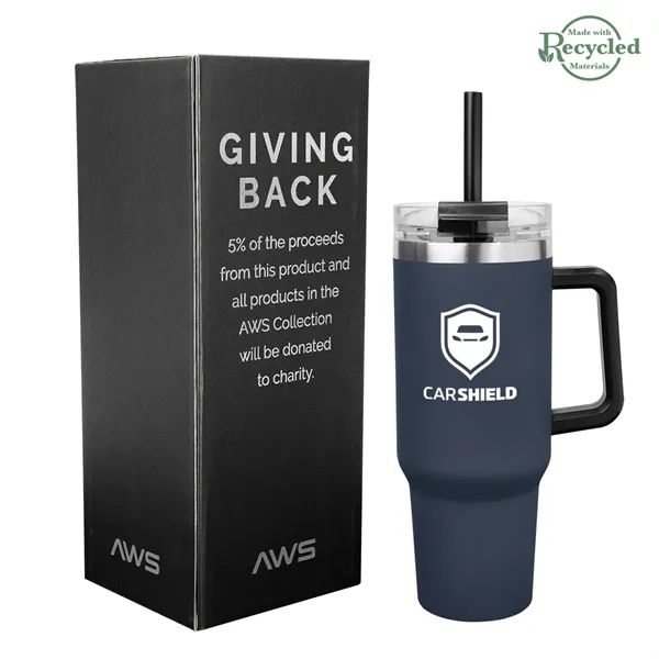 40 Oz. AWS intrepid Recycled Stainless Steel Tumbler