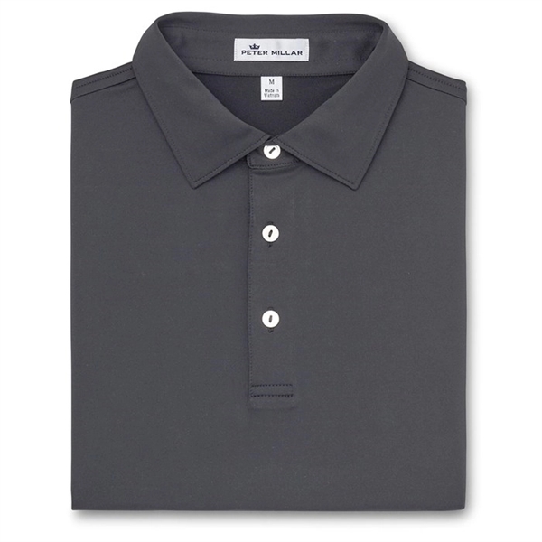 Peter Millar Men's Solid Performance Polo - Self Collar - Peter Millar Men's Solid Performance Polo - Self Collar - Image 2 of 4