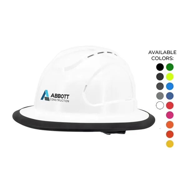 THE JUDGE 6-POINT RATCHET TYPE I VENTED FULL BRIM HARD HAT