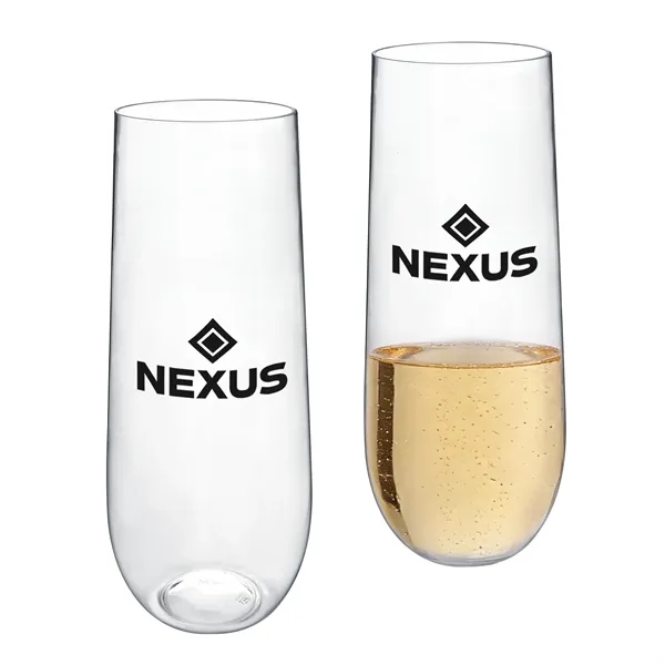 9oz Unbreakable Stemless Plastic Champagne Flutes