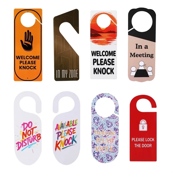 Double Sided Custom PVC Door Hanger Sign 10.2"x4"