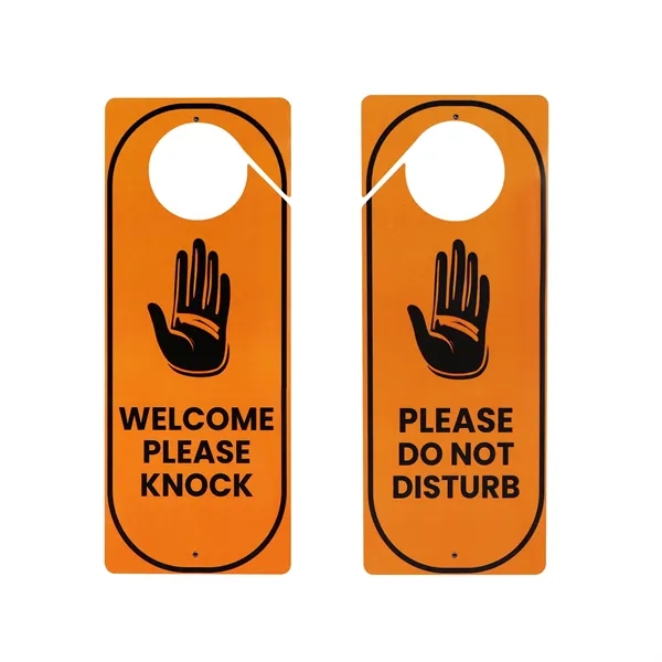 Double Sided Custom PVC Door Hanger Sign 10.2"x4"