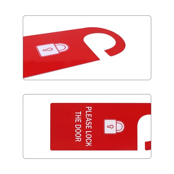 Double Sided Custom PVC Door Hanger Sign 10.2"x4"