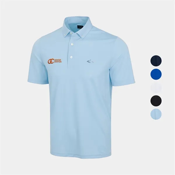 Gregnorman® Button-Down Freedom Pique UPF 20+ Stripe Polo