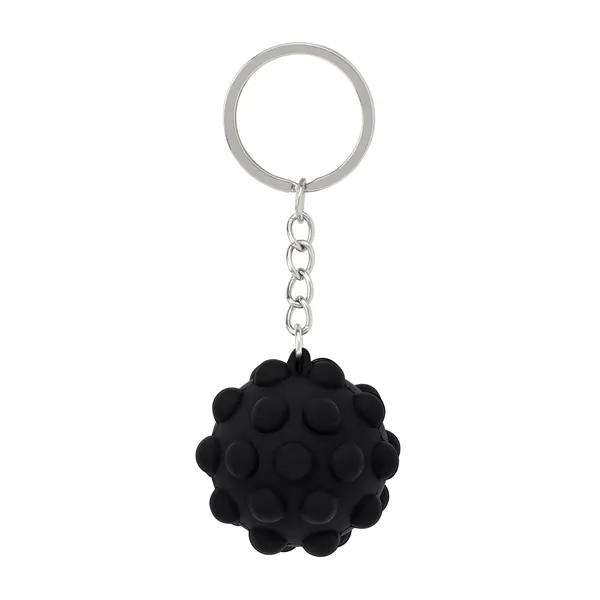 Recycled Push Pop Bubble Ball Fidget Sensory Keychain