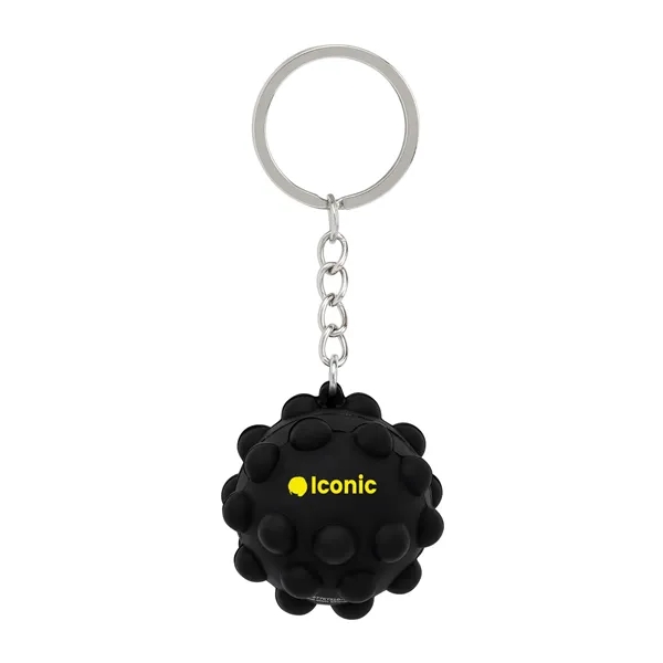 Recycled Push Pop Bubble Ball Fidget Sensory Keychain