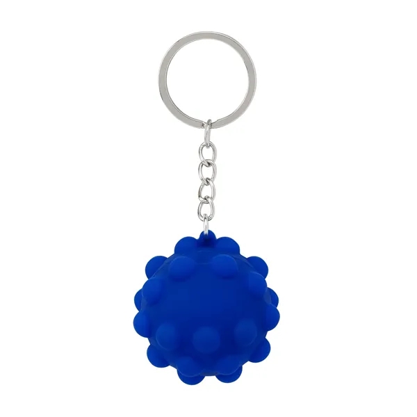 Recycled Push Pop Bubble Ball Fidget Sensory Keychain