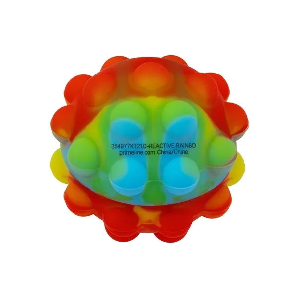 Recycled Push Pop Bubble Ball Fidget Sensory Keychain