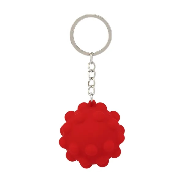 Recycled Push Pop Bubble Ball Fidget Sensory Keychain