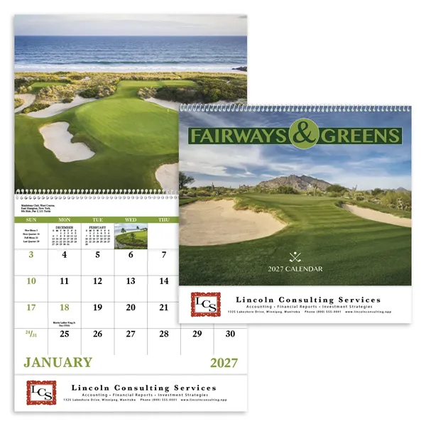 Good Value™ Fairways & Greens - Spiral Calendar
