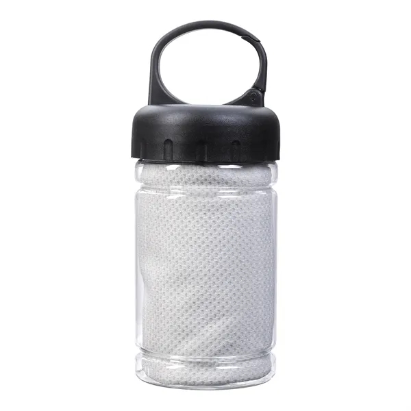 Carabiner Bottle with Cooling Towel