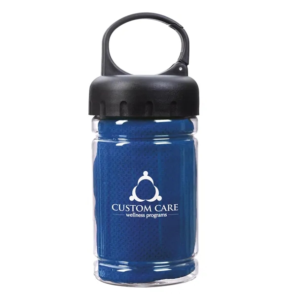 Carabiner Bottle with Cooling Towel