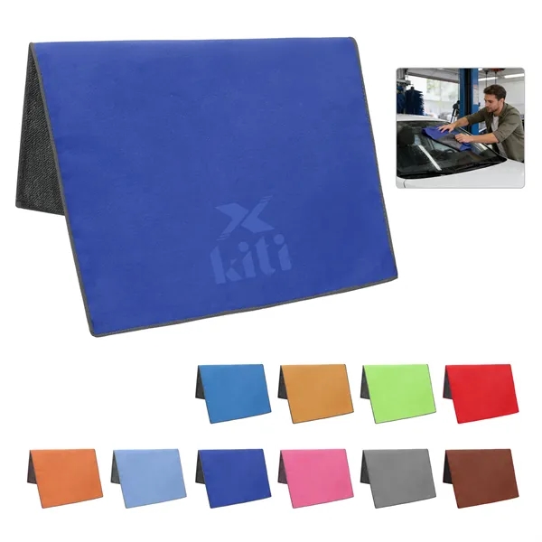 Dual Side Microfiber Car Cleaning Towel 11.8"x15.7"