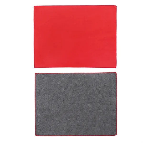 Dual Side Microfiber Car Cleaning Towel 11.8"x15.7"