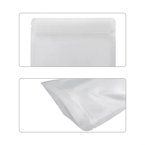 Reusable Frosted Food Bags Zipper Stand Up Pouches