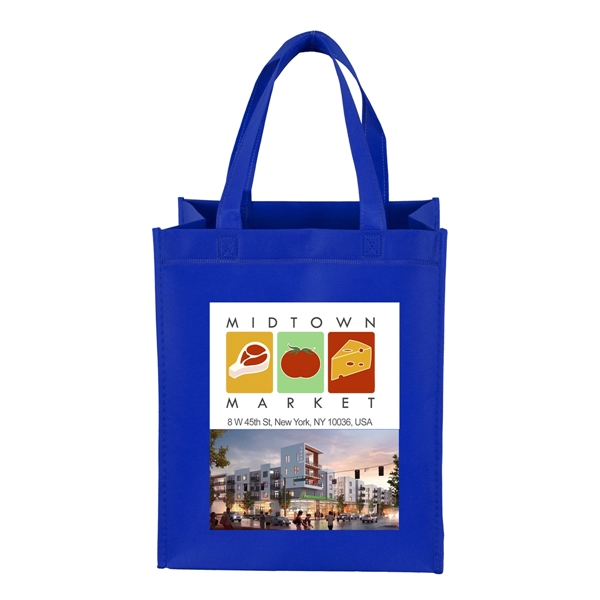 10" x 12" x 8" - FULL VIEW Junior Large Grocery Tote Bag