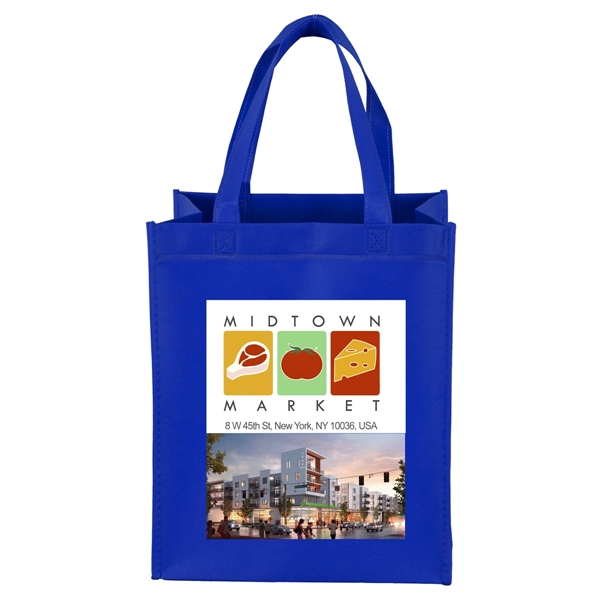 10" x 12" x 8" - FULL VIEW Junior Large Grocery Tote Bag