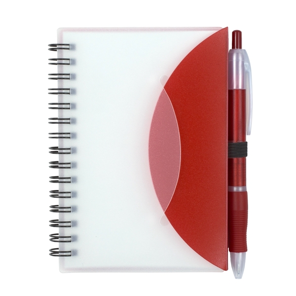 Stylish Spiral Notepad Notebook with Pen "Cupertino" - Stylish Spiral Notepad Notebook with Pen "Cupertino" - Image 9 of 9