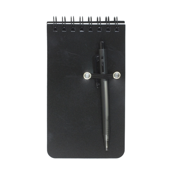 Pocket Sized Spiral Jotter Notepad with Pen - Pocket Sized Spiral Jotter Notepad with Pen - Image 3 of 8