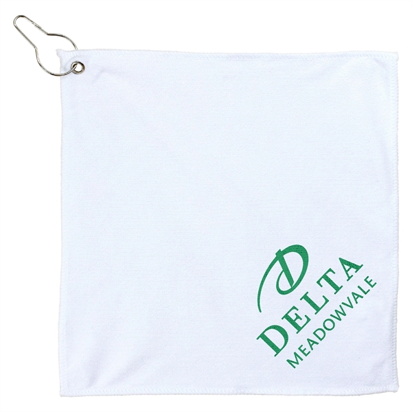 300GSM Microfiber Golf Towel with Metal Grommet and Clip - 300GSM Microfiber Golf Towel with Metal Grommet and Clip - Image 15 of 38