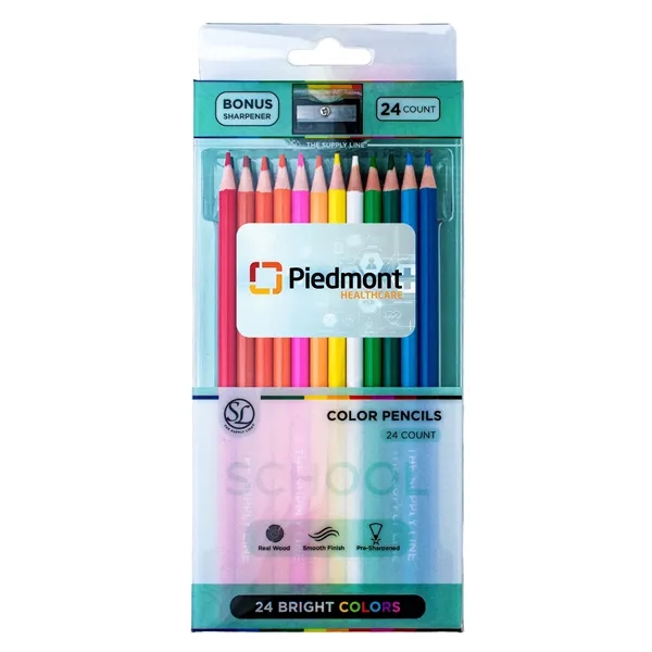 SUPPLY LINE® COLORED PENCILS - 24 COUNT