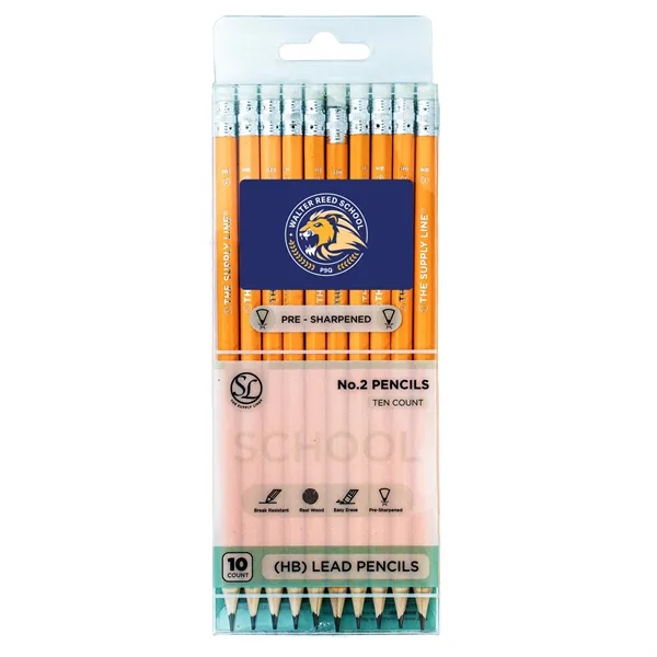 Custom SUPPLY LINE® NO. 2 PENCIL SET - 10 COUNT