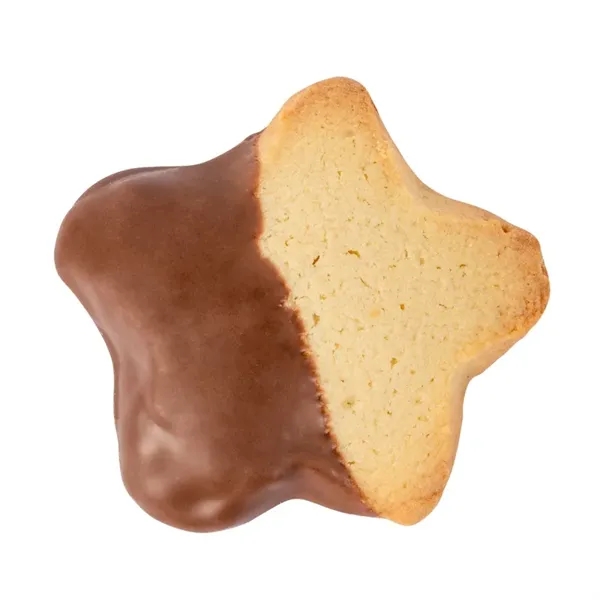 Custom Chocolate Dipped Star Cookie in Gift Tin